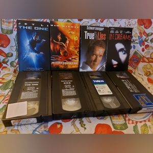 Action Thriller VHS lot Jet Li the one in dreams True Lies Vin diesel XXX 90s
